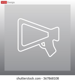 loudspeaker line icon