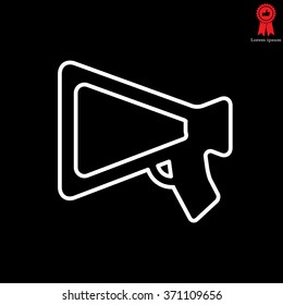 loudspeaker line icon