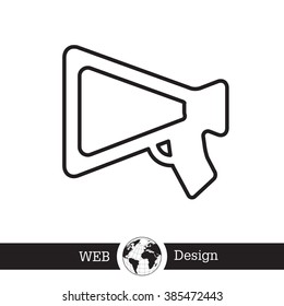 loudspeaker line icon