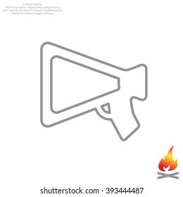 loudspeaker line icon