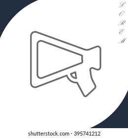 loudspeaker line icon