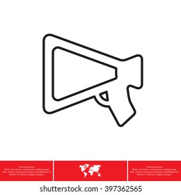 loudspeaker line icon
