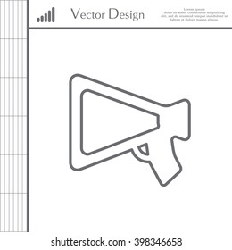 loudspeaker line icon