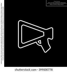 loudspeaker line icon