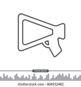 loudspeaker line icon