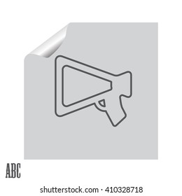 loudspeaker line icon