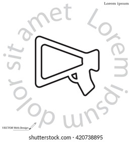 loudspeaker line icon