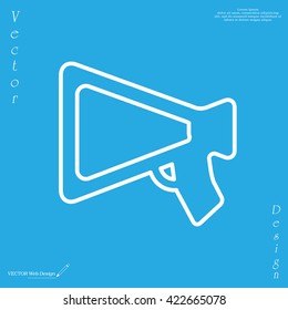loudspeaker line icon