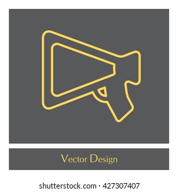 loudspeaker line icon
