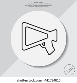 loudspeaker line icon