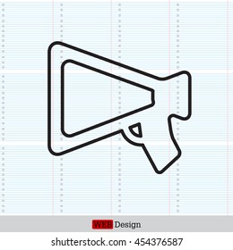 loudspeaker line icon