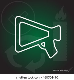 loudspeaker line icon