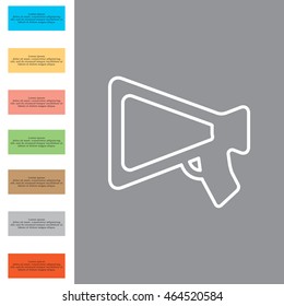 loudspeaker line icon