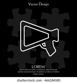 loudspeaker line icon