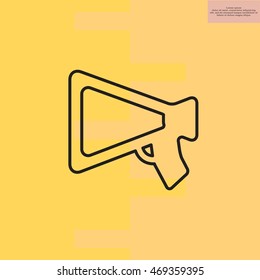 loudspeaker line icon