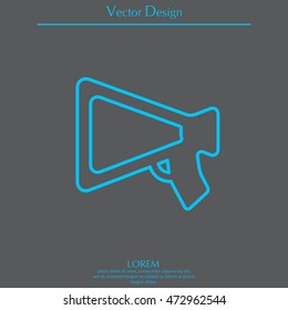 loudspeaker line icon