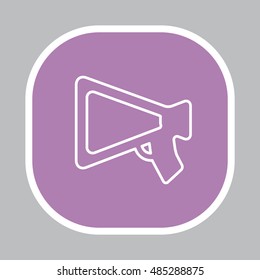 loudspeaker line icon