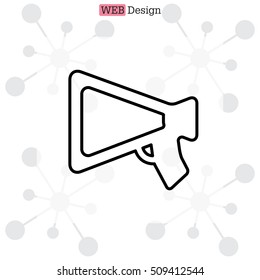 loudspeaker line icon
