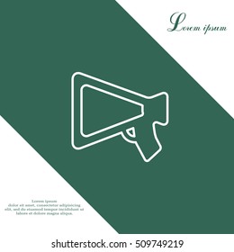 loudspeaker line icon