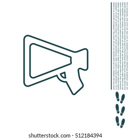 loudspeaker line icon
