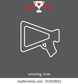 loudspeaker line icon