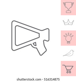 loudspeaker line icon