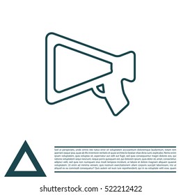 loudspeaker line icon
