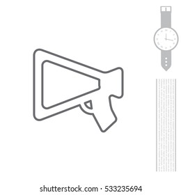 loudspeaker line icon