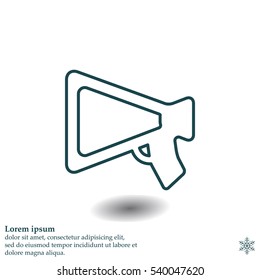 loudspeaker line icon