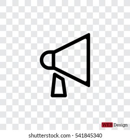 loudspeaker line icon