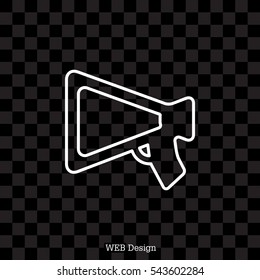 loudspeaker line icon