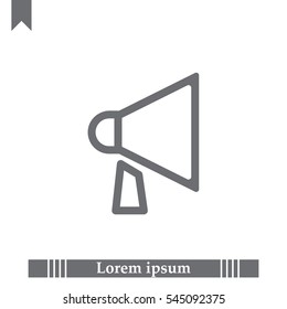 loudspeaker line icon