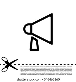 loudspeaker line icon