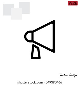 loudspeaker line icon