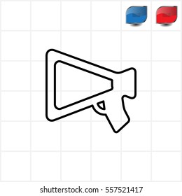 loudspeaker line icon