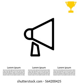 loudspeaker line icon
