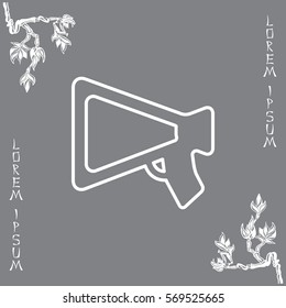 loudspeaker line icon