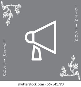 loudspeaker line icon