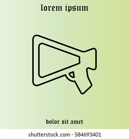 loudspeaker line icon