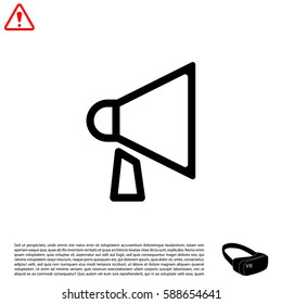 loudspeaker line icon