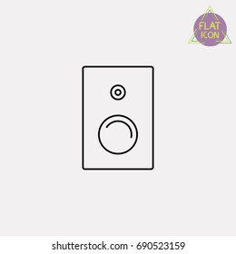 Loudspeaker line icon
