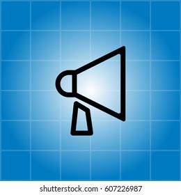 loudspeaker line icon. Vector illustration