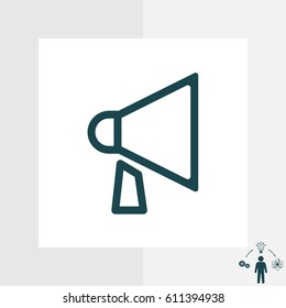 loudspeaker line icon. Vector illustration