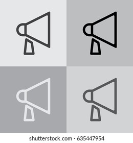 loudspeaker line icon. Vector illustration