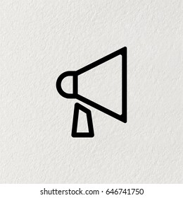loudspeaker line icon. Vector illustration