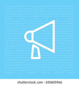 loudspeaker line icon. Vector illustration