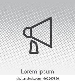 loudspeaker line icon. Vector illustration