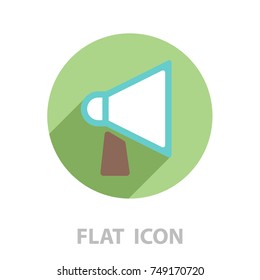 loudspeaker line icon. Vector illustration