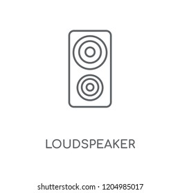 Loudspeaker linear icon. Loudspeaker concept stroke symbol design. Thin graphic elements vector illustration, outline pattern on a white background, eps 10.