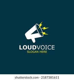 loudspeaker logo illustration vector design